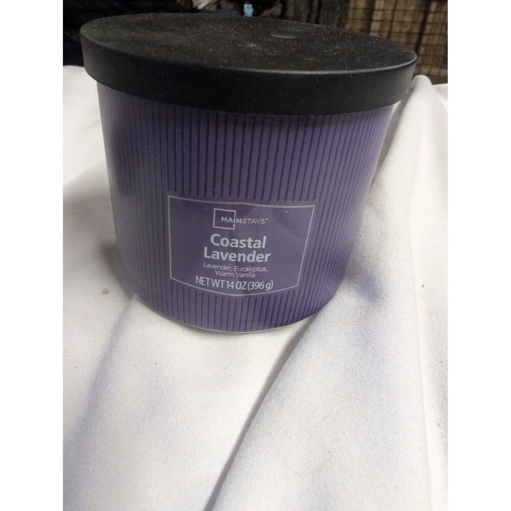 Mainstays 3-Wick Coastal Lavender Candle 14 Oz - 25% Off 5+